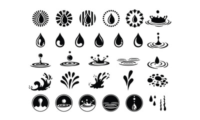 Water droplet SVG, Silhouette, Cut File, cutting files, printable design, Clipart,