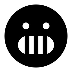 Fototapeta premium grinning icon for illustration