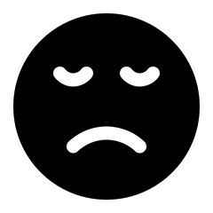 dissapointed icon for illustration