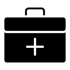 aid kit box icon