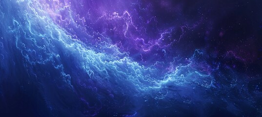 Purple Nebula Sky A Celestial Splash of Color Generative AI