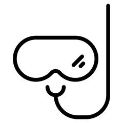 Diving mask icon