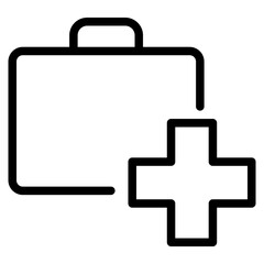 aid kit box icon