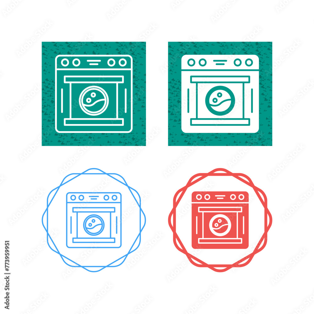 Wall mural washing machine vector icon