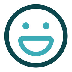 Fototapeta premium happy icon for illustration