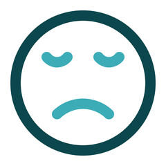 dissapointed icon for illustration