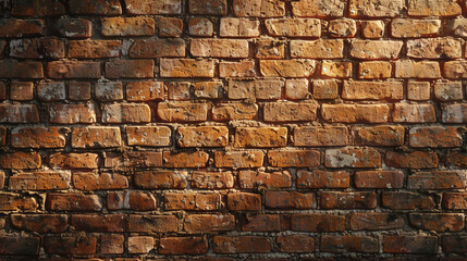 Old brick wall. Red bricks background.