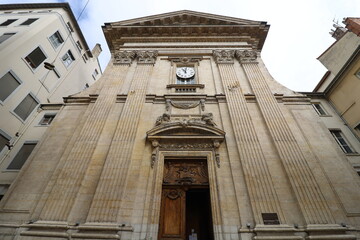 Fototapeta premium L'église Saint Polycarpe, construite aux 17ème et 18ème siècle, ville de Lyon, département du Rhône, France