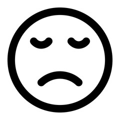 Fototapeta premium dissapointed icon for illustration