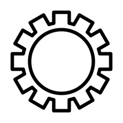 Settings Line Vector Icon Design