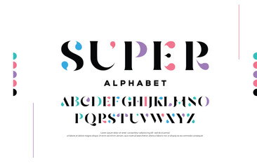 Super modern stylish typography letter logo design