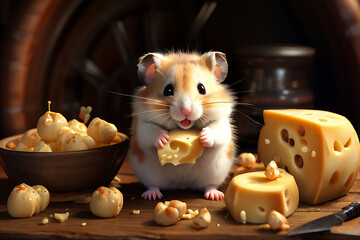 rat with cheese generative ai