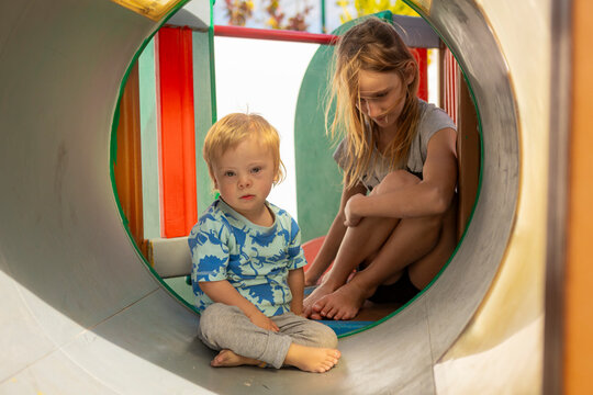 Inclusive Playtime: Siblings Bonding in Playground Tube