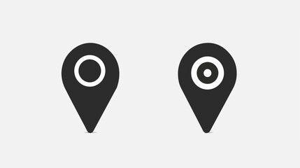 location icon or logo isolated sign symbol vector  - obrazy, fototapety, plakaty