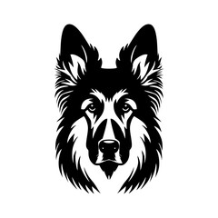 Naklejka premium Playful Golden Retriever Dog Vector Symbol Icon