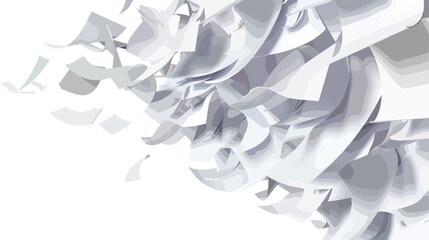 Flying papers sheets. Realistic white blank office pag - obrazy, fototapety, plakaty