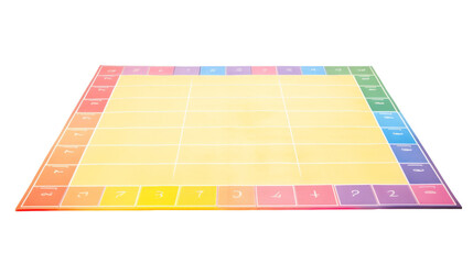 A vibrant board displaying a sequence of numbers in various colors