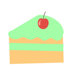Different cake slices illustration