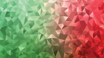Light Green Red vector triangle mosaic cover. Triangul