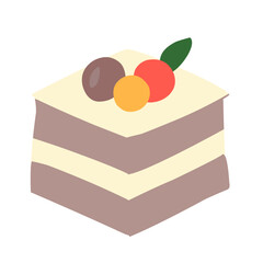 Different cake slices illustration