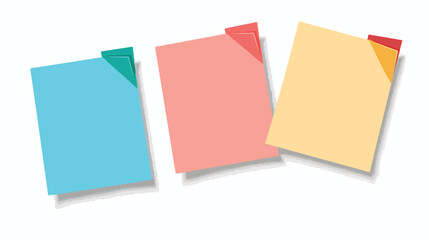 Notepad. Sticky note flat vector isolated on white background