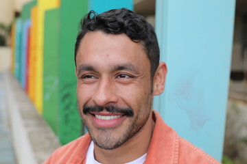 Obraz premium Handsome man with facial hair