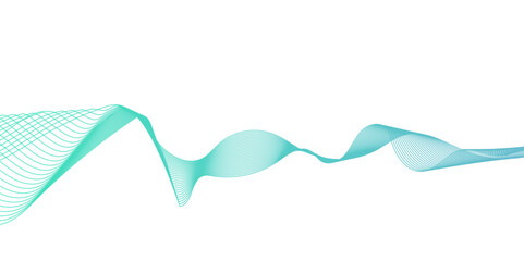 Abstract wavy lines flowing curve gradient color on transparent background. Abstract white background colorful lines. modern wavy stripes on white background isolated.