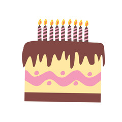 Birthday cake vector collection