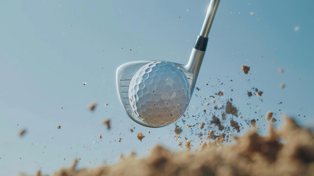 Golf club and golf ball.