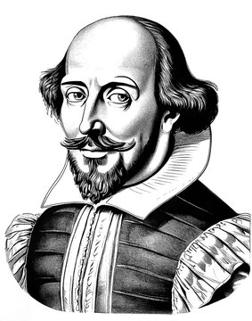 Master of Words Enigmatic Portrait of William Shakespeare, generative AI