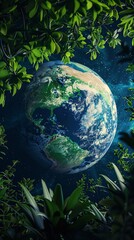 Obraz na płótnie Canvas World environment and earth day concept with globe