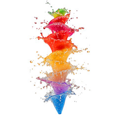 Colorful Slushies Drink splash - obrazy, fototapety, plakaty