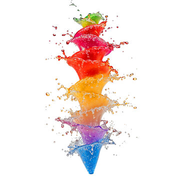 Colorful Slushies Drink splash