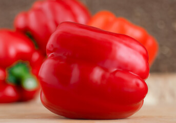 Close up red bell pepper - 773997925