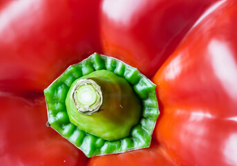 Close up red bell pepper - 773997945
