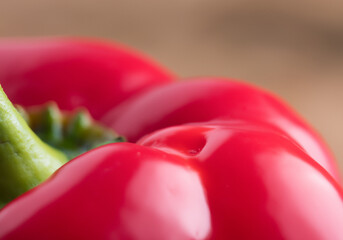 Close up red bell pepper - 773997963