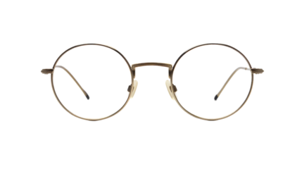 A pair of elegant glasses resting gracefully on a pristine white background