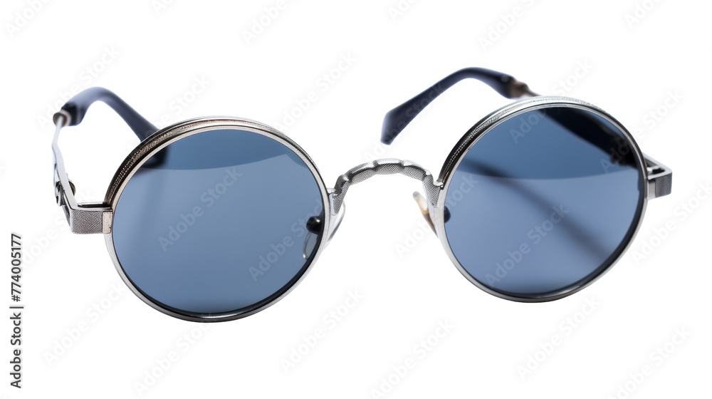 Wall mural A pair of stylish sunglasses placed on a plain white background