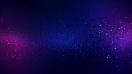 Fototapeta na wymiar Fond texturé, effet galaxie, univers, cosmos. Couleurs bleu violet et noir, aurore boréale. Effet texture étoilé, brillant et flou. Conception et création graphique, bannière.