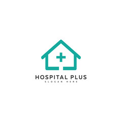 Vector loco icon hopital abstract