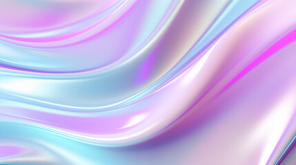 Fond texturé, flux de couleurs. Arc-en-ciel, coloré, irisé. Couleurs dégradés rose, violet et bleu. Argenté, holographique. Fond pour conception et création graphique.