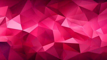 Geometric Elegance: Panorama Pink Banner Featuring Abstract Triangles