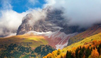 sunset in the mountains