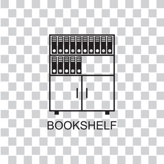 bookshelf icon , education icon vector