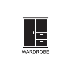 wardrobe icon , furniture icon vector