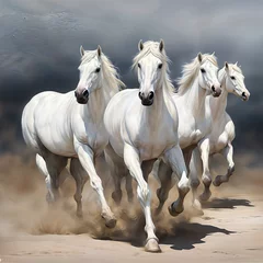 Foto op Canvas two horses © SARKAR