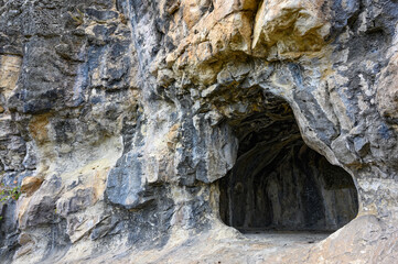 View of a mysterious small cave at the village of Nestorio in northern Greece - 774014783