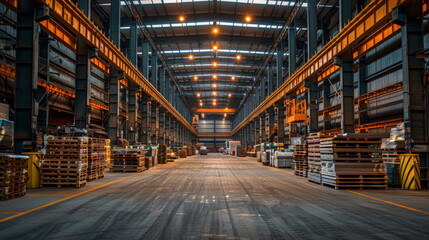 Packed Warehouse With Numerous Boxes