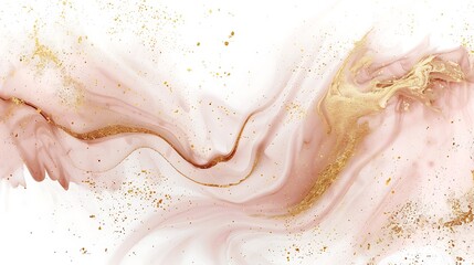 Obraz premium solid white background with cocoa swirls
