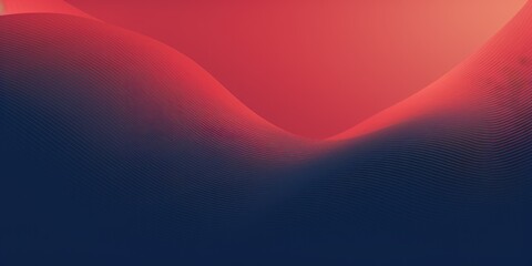 Navy red gradient wave pattern background with noise texture and soft surface gritty halftone art 